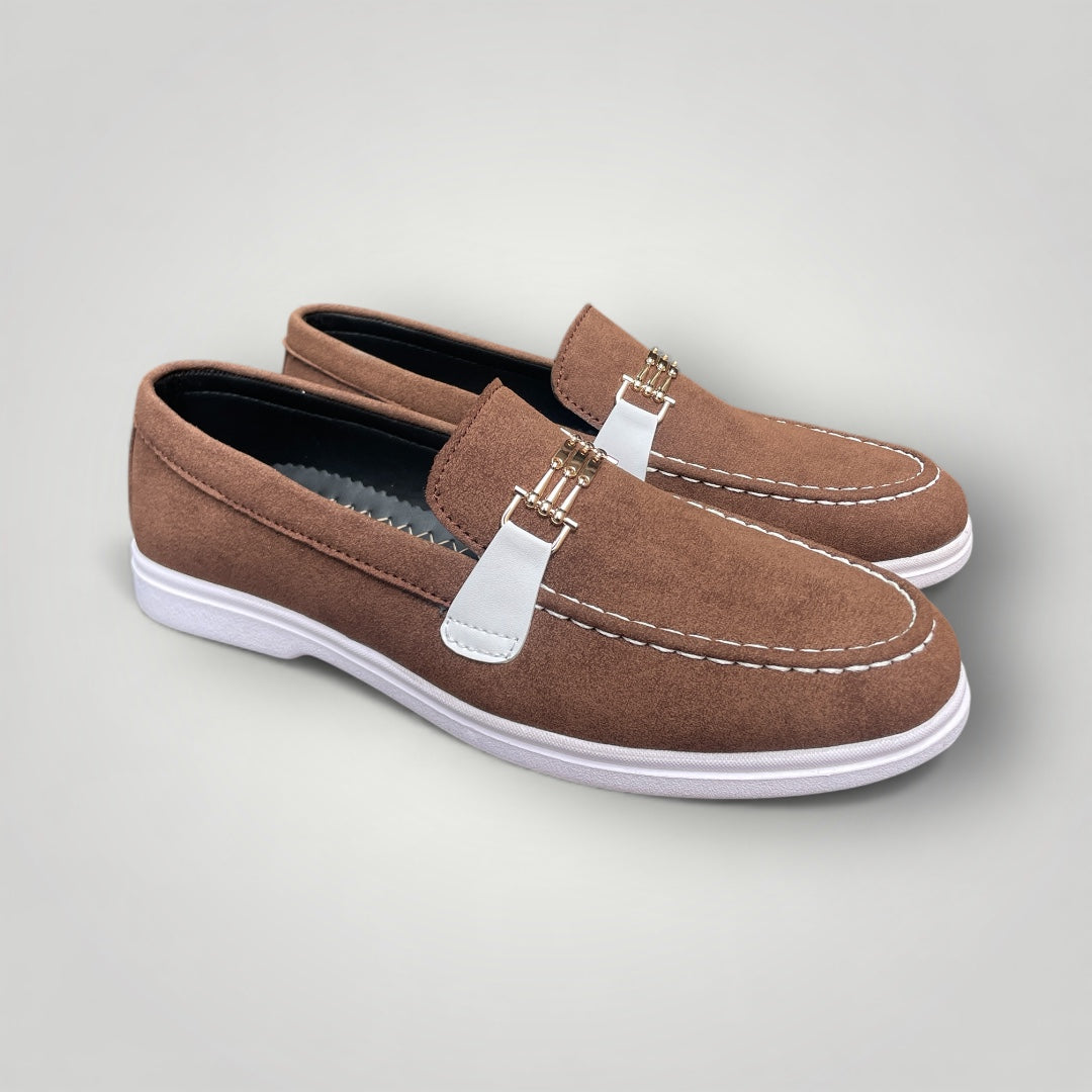 FF-2045- Brown Classic Suede Slip-on