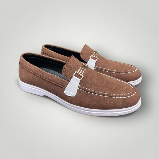 FF-2045- Brown Classic Suede Slip-on