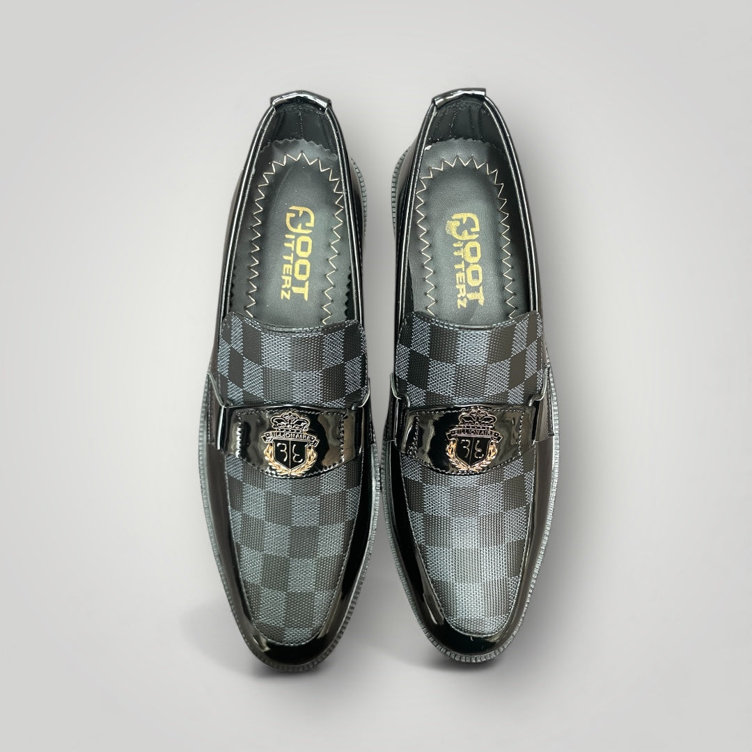 FF-2037- Chic Checkered Loafers