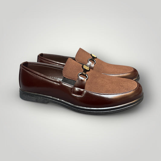 Royal Suede Brown Loafers-FF-2052-