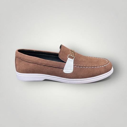 FF-2045- Brown Classic Suede Slip-on