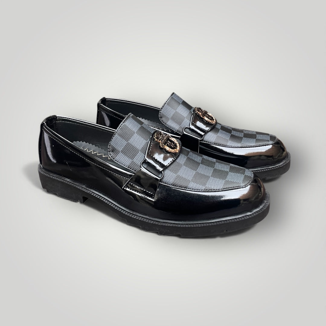 FF-2037- Chic Checkered Loafers