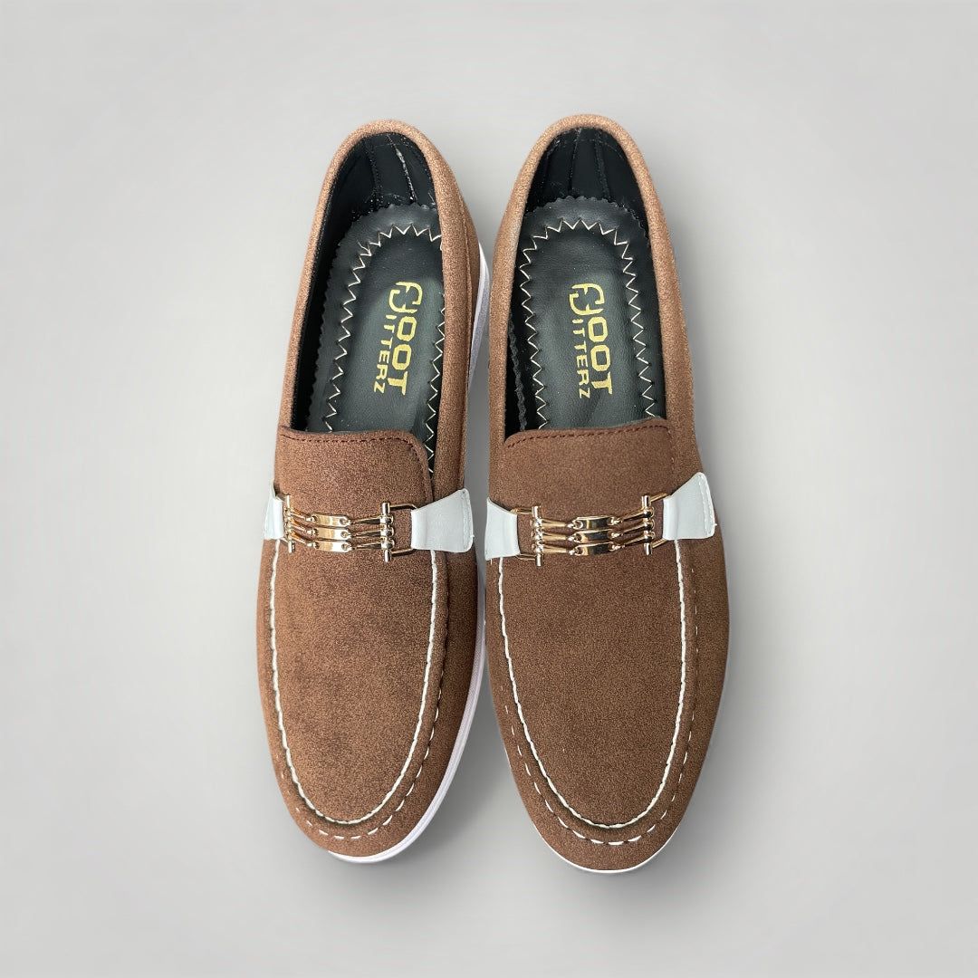 FF-2045- Brown Classic Suede Slip-on